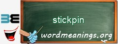 WordMeaning blackboard for stickpin